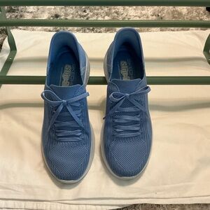 Skechers Women's Blue Slip-On Sneakers